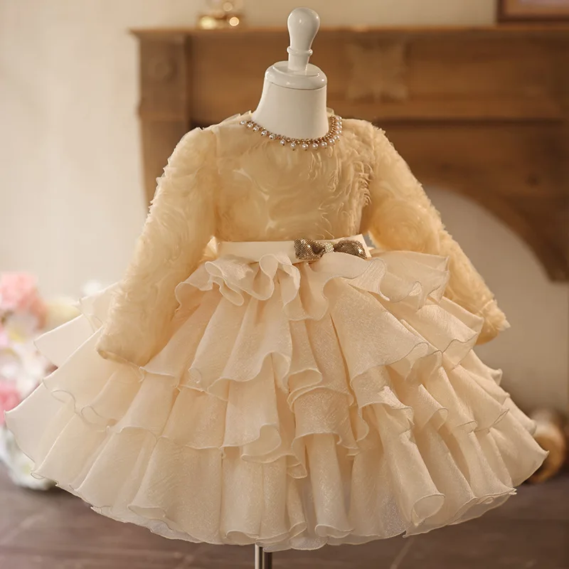 Toddler Girls Birthday Party Dresses Cute Bow Kids Princess Lace Tulle Short Dress Flower Girls Dresses for Wedding vestidos