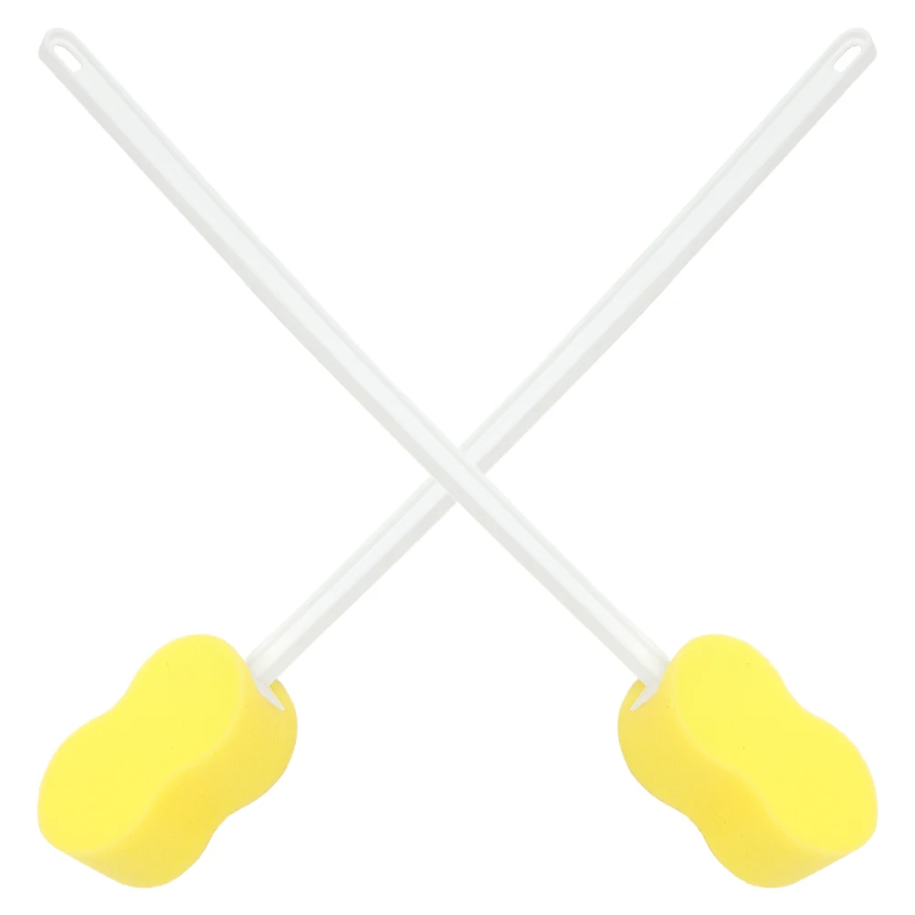 

2Pcs Long Sponge Bath Brush Back Scrubber 8 Shape Back Scrubber 57x7x5cm Body Long Handle Shower Sponge Cleaning Tool