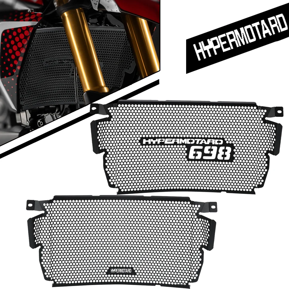 

FOR Ducati Hypermotard 698 Mono RVE 2024-2026 Hypermotard 698 Mono Radiator Grille Guard Cover Protector Motorcycle Accessories