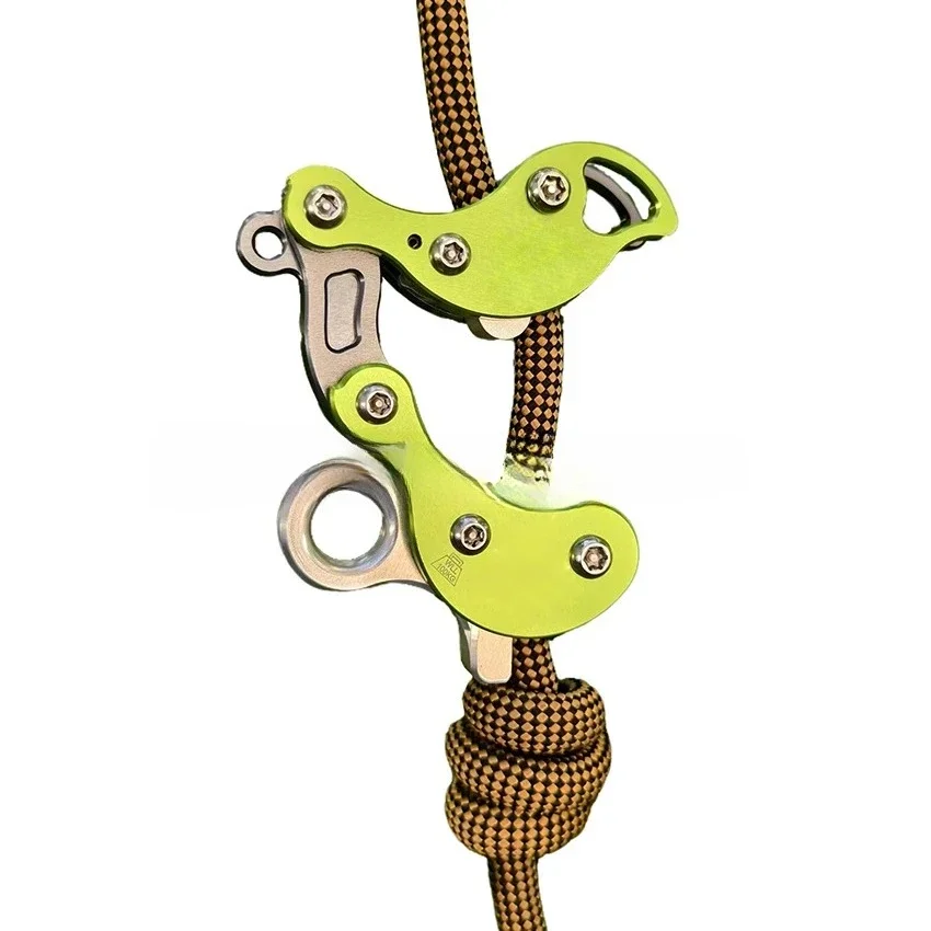 Захват для лазания по деревьям Восемь колец Механическая рукоятка для лазания по деревьям (без веревки), подходит для диапазона от 10,5 до 11 мм