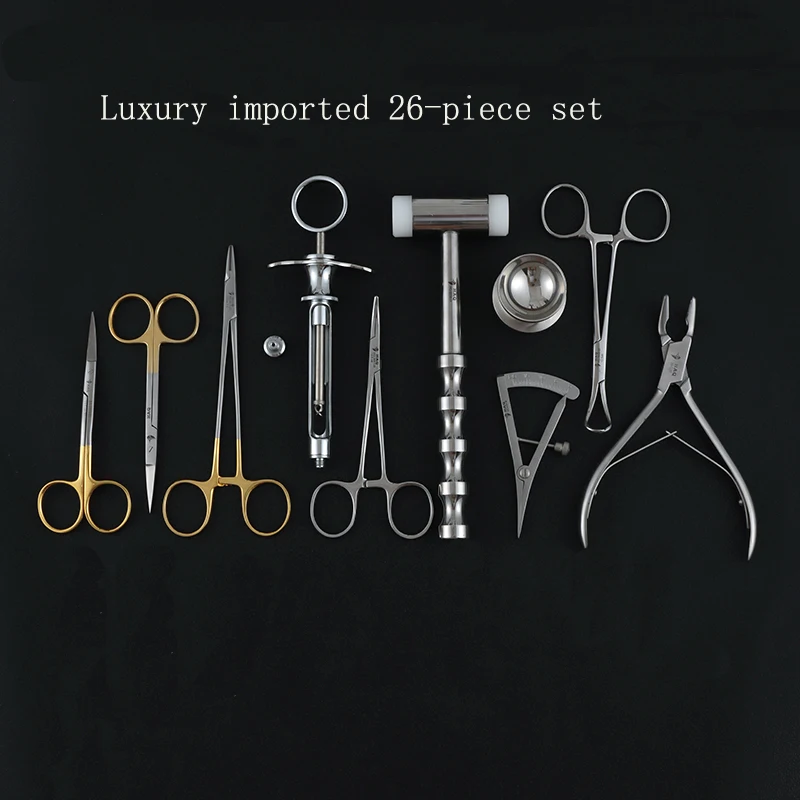 Implant 26 sets of dental implants kits implant dental kits surgical kits suction saliva tube instruments tools