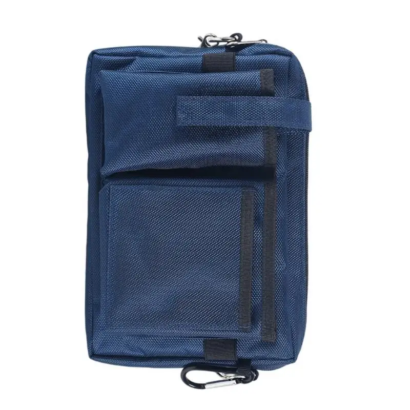 E8BD Professional Work Belt Bag Reinforced Oxford Fabric Multiple Storage Sections Waist For Pipefitters Contractors
