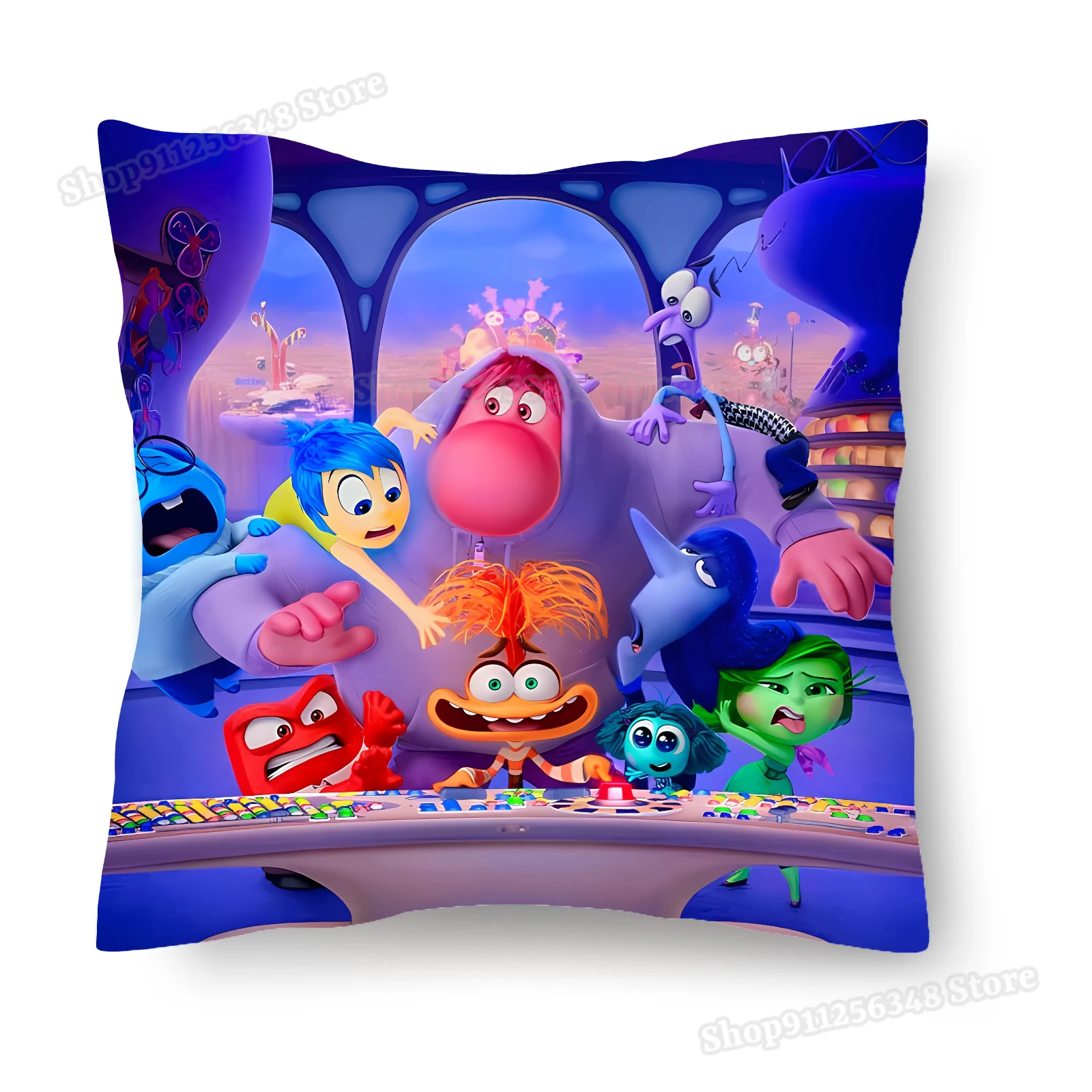 

Inside Out 2 Pillowcase Cartoon Anime Figure Print Pillowslip Kids Room Decor Car Sofa Bedroom Pillow Decoration Cushion Cover