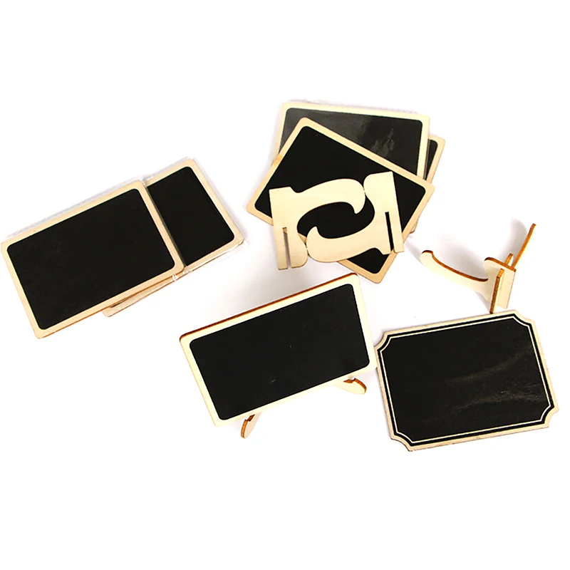 1 Set segnaposto in legno Mini cartelli per lavagna con cavalletto feste di compleanno per matrimoni cartelli per bacheca e decorazioni per eventi