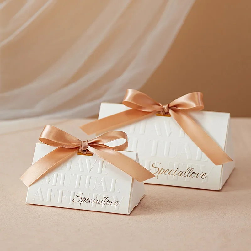 10/30/50 Uds caja de dulces de recuerdo caja de embalaje de papel Cajas de Regalo decoración de recuerdo de fiesta de boda decoraciones para fiesta de boda