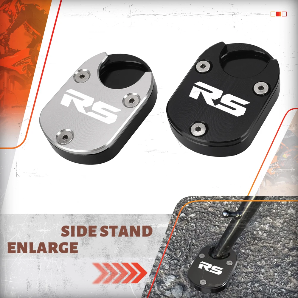 

For Aprilia RS660 Tuono 660 Motorcycle Accessories Kickstand Foot Side Stand Enlarger Extension Extender Support Pad 2021-2024