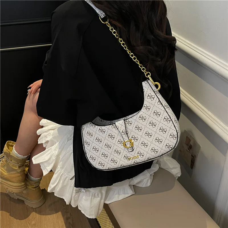 حقائب يد جلدية أنيقة للنساء حقيبة كتف من قبل العلامة التجارية الفاخرة الشهيرة للسيدات الكلاسيكية الأنيقة