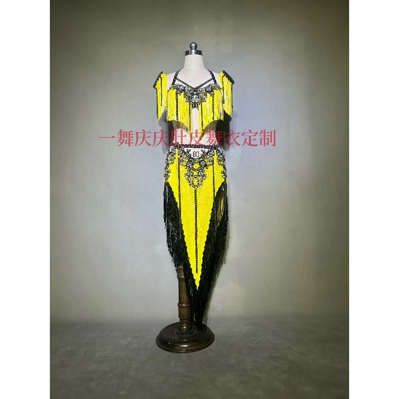 

Костюм для танца живота по индивидуальному заказу, одежда для барабанных танцев, платье для выступлений, тренировочное платье, женское платье для соревнований по восточной команды