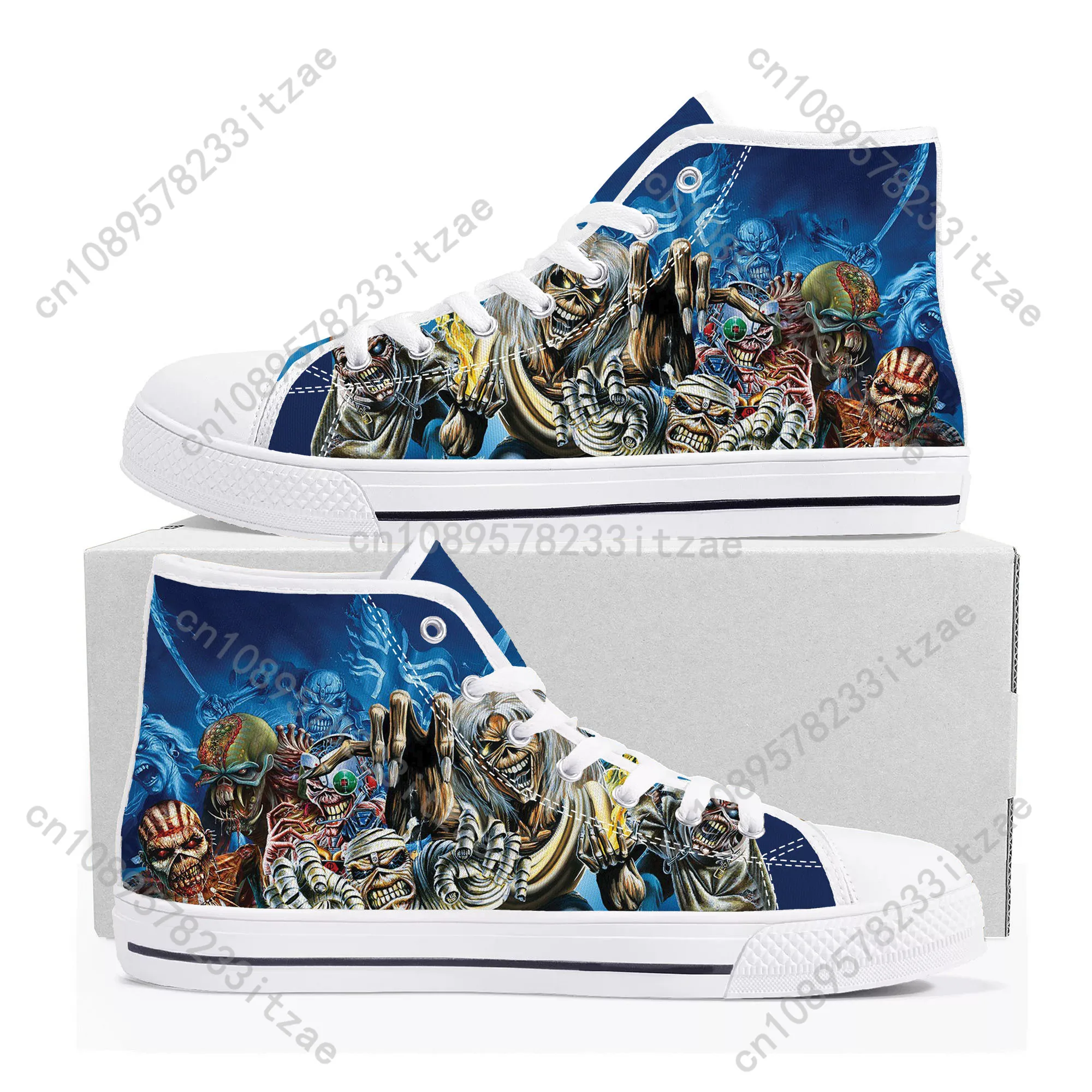 

Maidens Heavy Metal Rock Band Singer Music Iron High Top Sneakers Mens Womens Teenager Canvas Sneaker Casual Custom Made Shoes