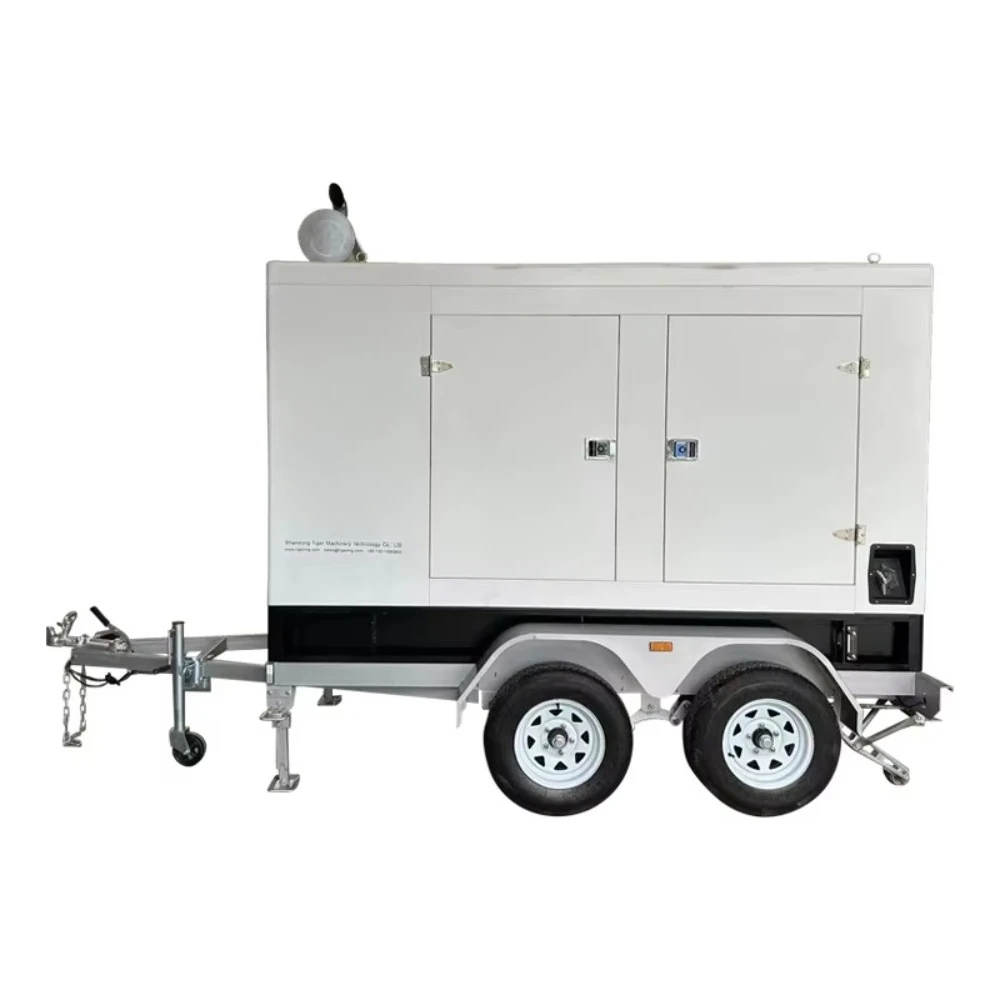 Movable Powered by Trailer Type 75Kva 100Kva 125Kva 200Kva Genset 60Kw 80Kw 100Kw 160Kw Silent Generator