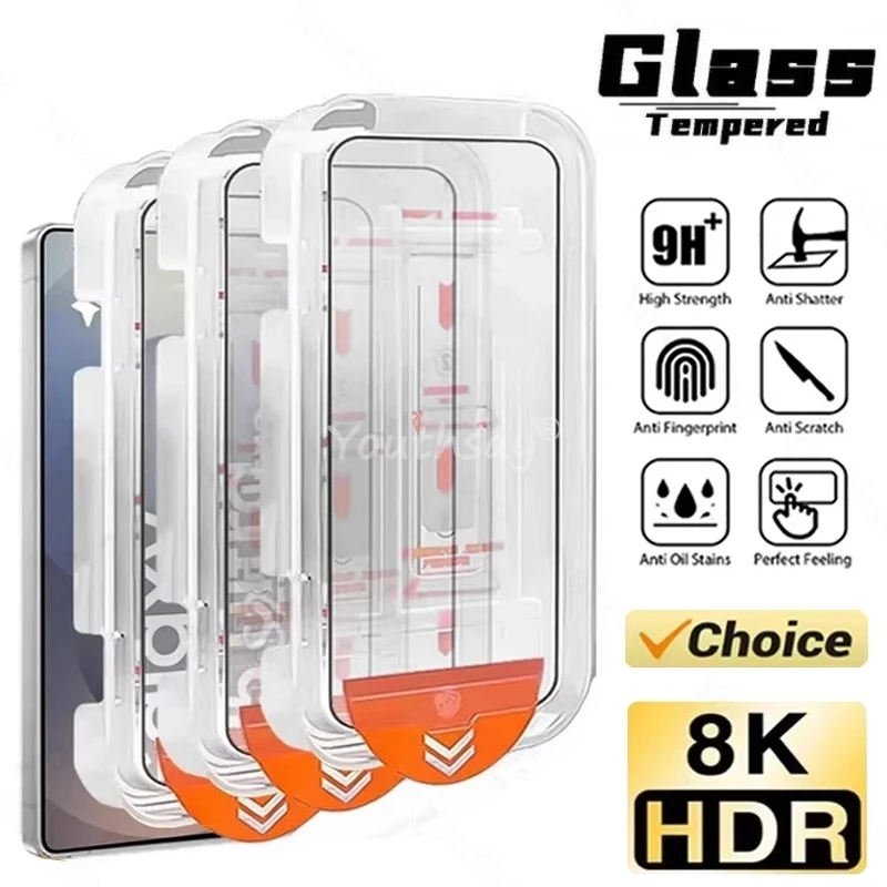 Oleophobe Beschichtung, staubfreies Bildschirmglas für Samsung Galaxy S26, gehärteter Schutz, einfache Installation, S26 Plus Ultra-Glas