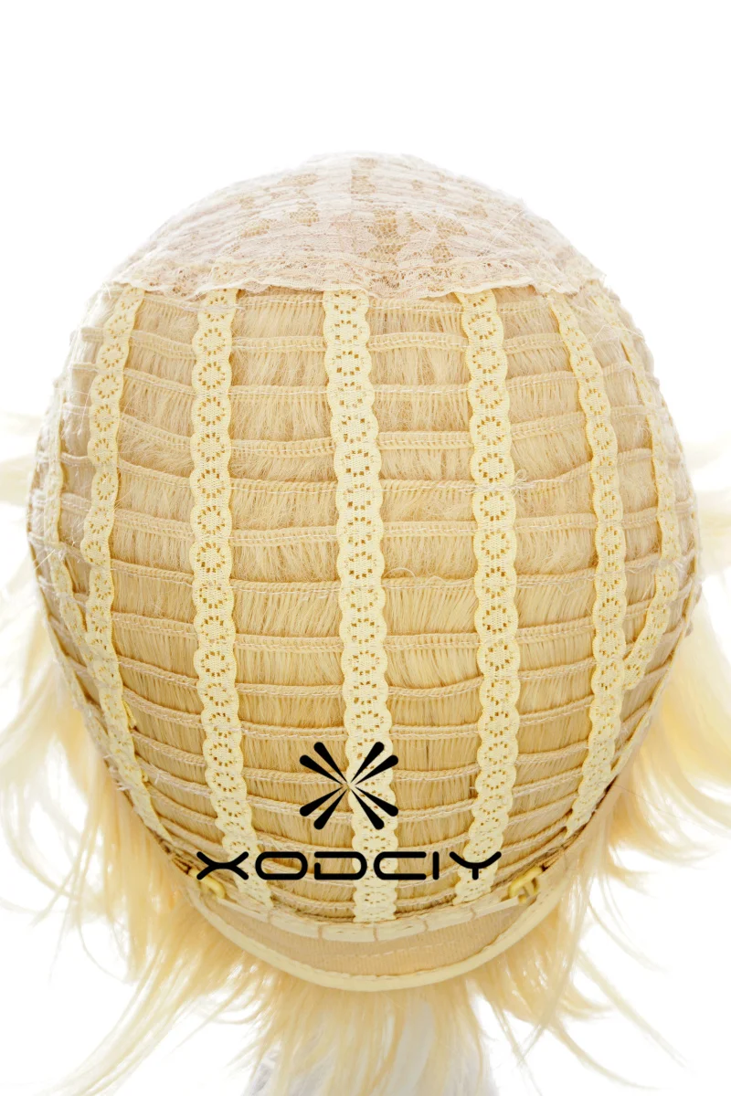 Anime Seraph Of The End Mikaela Hyakuya Cosplay Wig Short Light Blond Heat Resistant Synthetic Hair Halloween Wigs + Wig Cap