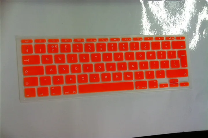 Silicone UK EU layout Keyboard Cover skin protector sticker protective film For Apple Mac book Air 11.6