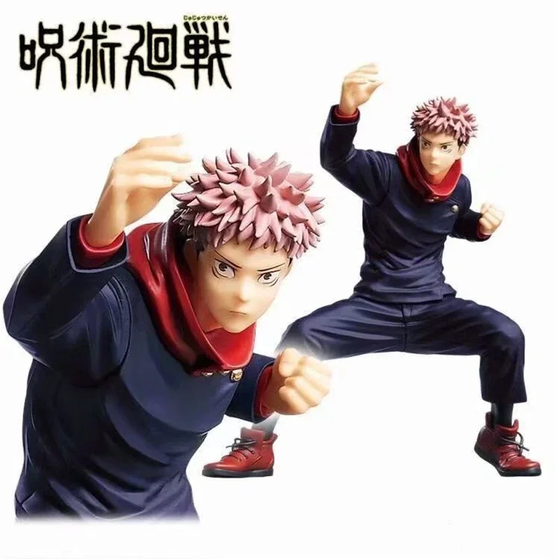 Jujutsu Kaisen Itadori Yuji Punch Fighting Ver. PVC Action Figure Anime Yuji  Satoru Collectible Model Toys Gift 16cm