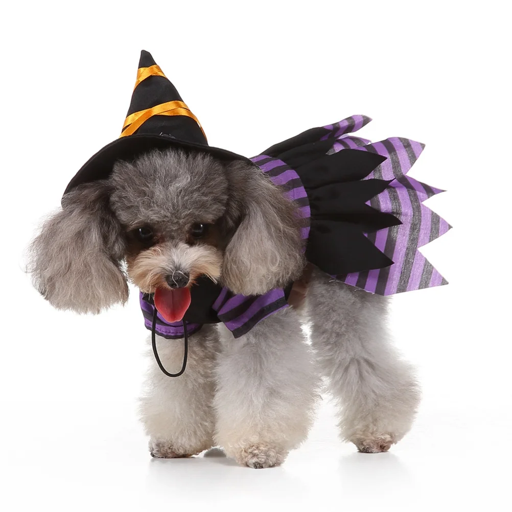 

Pet Witch Costume For Dogs, Durable Dog Coat For Puppy, Halloween Party Clothes, Outdoor Walking Photo Session, Pet Party