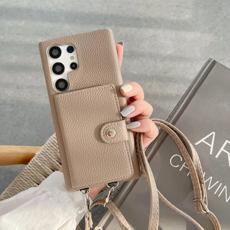 Crossbody Phone Case for Samsung Galaxy S23 FE S25 S24 Ultra S22 S21 Plus A55 A15 A25 A35 A24 A34 A54 Wallet Card Holder Cover