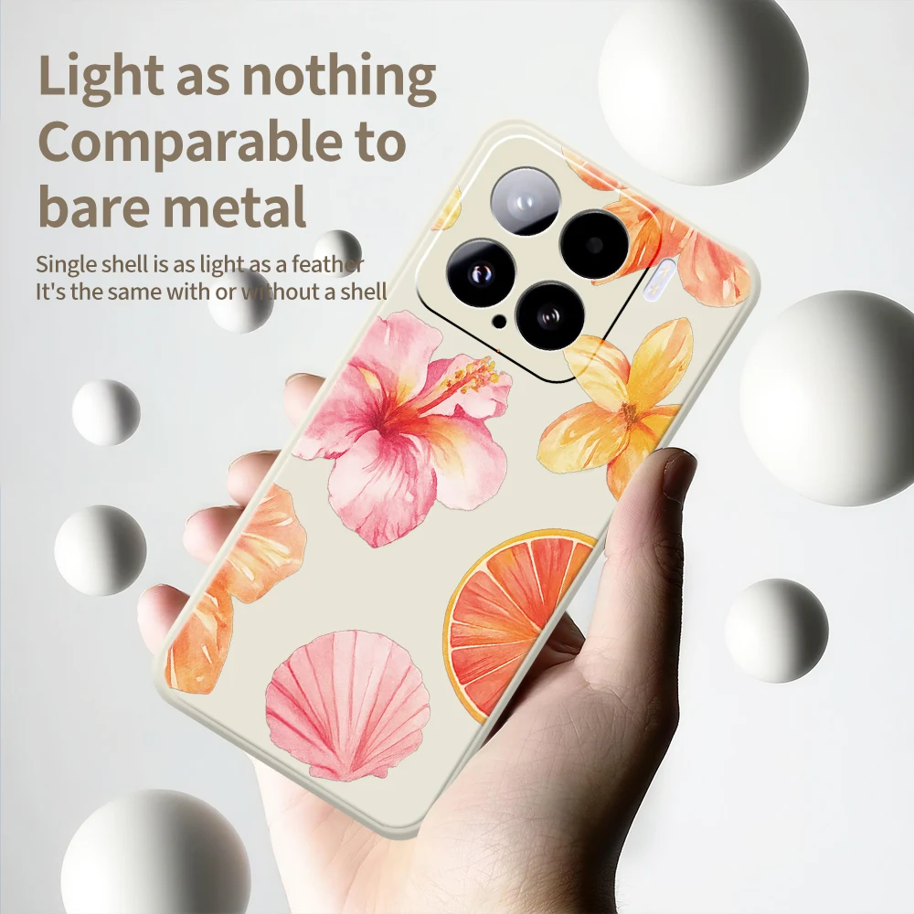 Custodie per telefoni stile frutta fiore per Xiaomi Mi 15 Ultra Mi 14T 13T 12T 11T Pro Cover in silicone per Xiaomi Mi 13T Pro Mi 11T Custodie