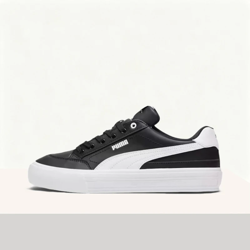 

Puma Smash Vulc: удобные, в ретро-стиле, мягкие и отзывчивые низкие кроссовки для мужчин в черно-белом цвете 397568-02