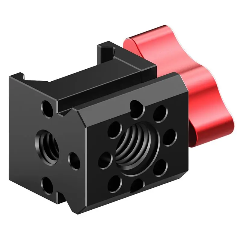 DTB7 Universal Slider Clip with 3/8-Inch Thread, Quick Release Camera Mount Adapter for Stabilizer & Cage, Aluminum Alloy,
