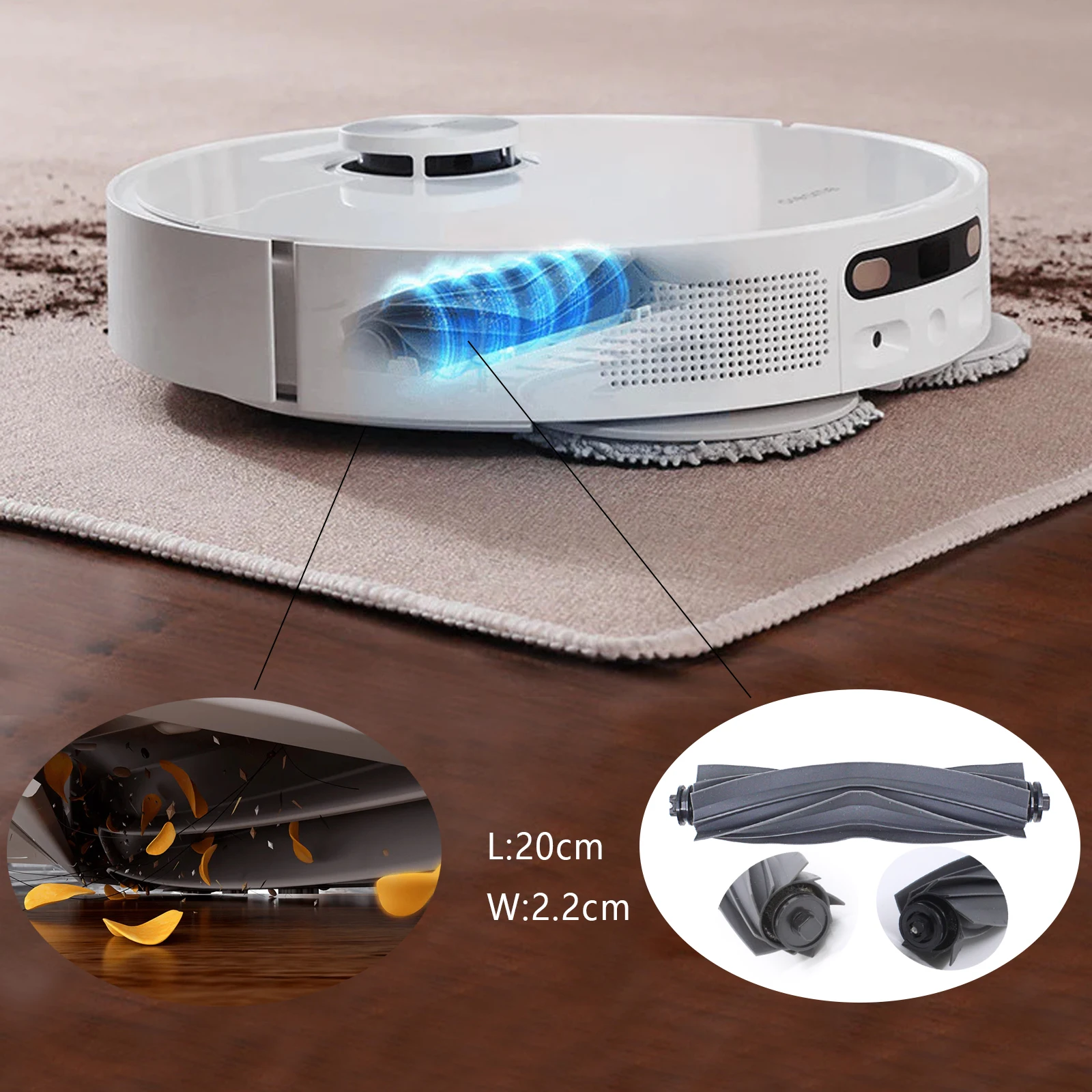 【Optional 】Original Dreame L10s Ultra Robot Vacuum Accessories Main Brush,Side Brush,Filter,Mop Cloth, Dust Bag.