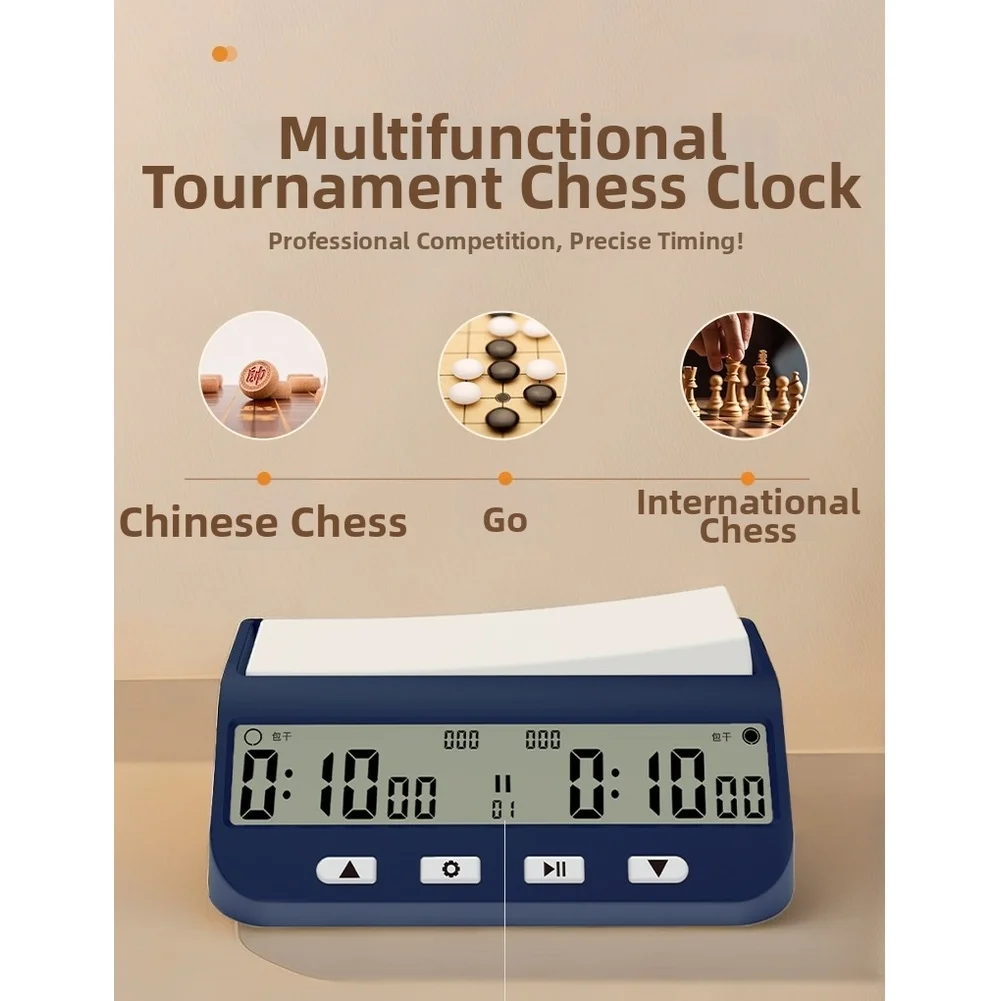 

Match Timing Chess Clock Adjustable Sound Chess Clock Chess Game Timer Multiple Timing Modes Delay Mode Bonus Mode