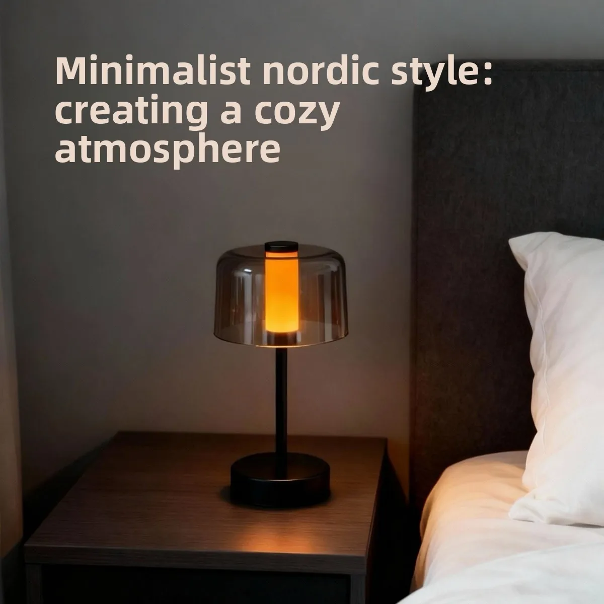 Camping atmosphere night light bedroom home night reading lighting charging dimmable light and dark color matching desk lamp