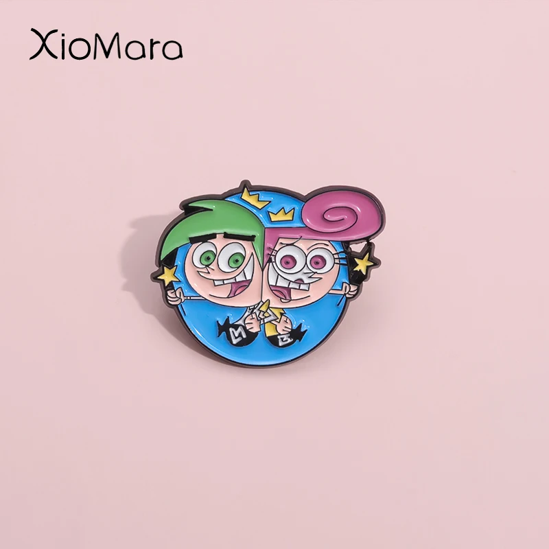 Comedy Animated Series Brosche Abzeichen Lustige Abenteuergeschichten TV-Show Emaille Pin Dekoration Rucksack Geschenke für Kinder Freund Schmuck