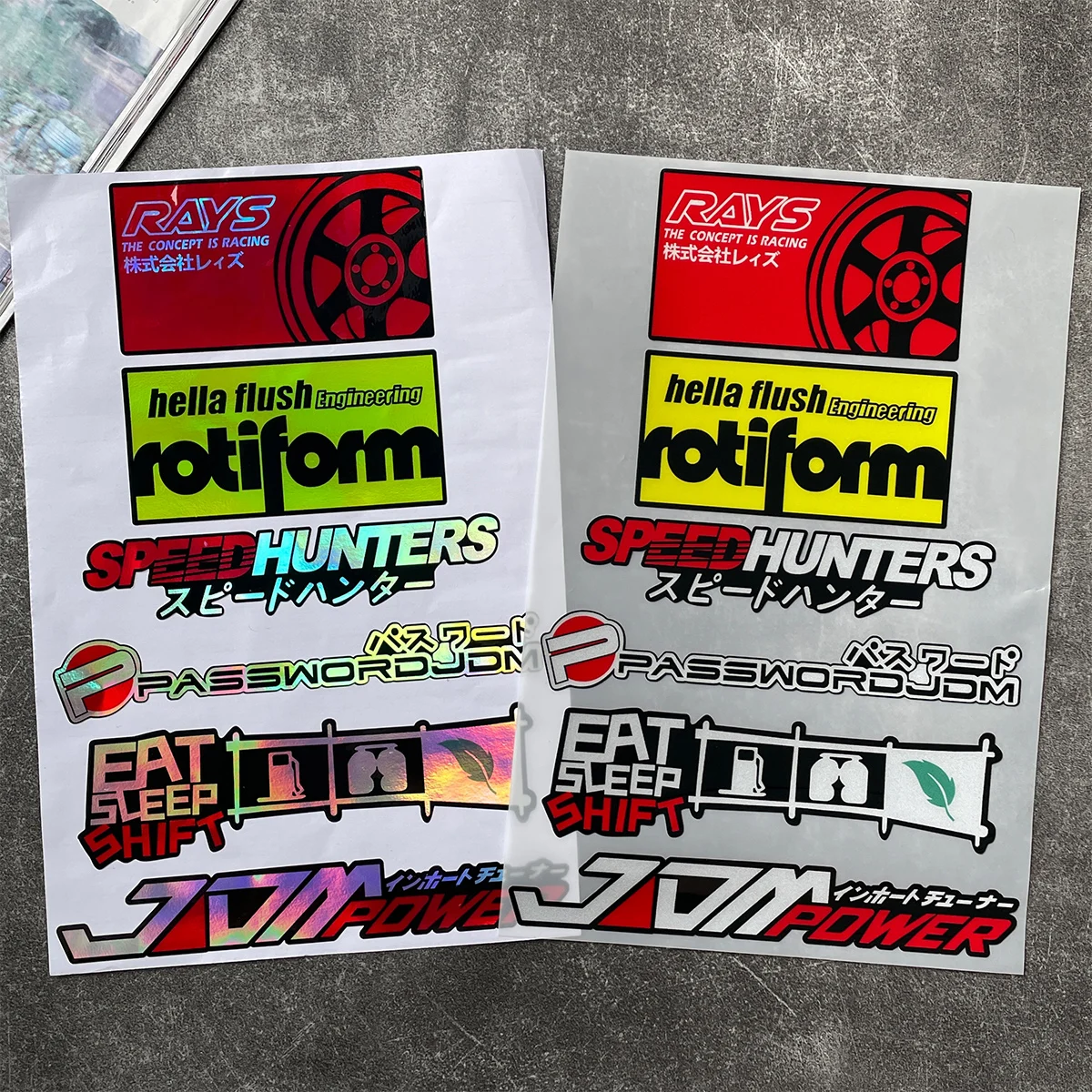 

JDM Motorcycle Sticker Car Fuel Tank Helmet Reflective Waterproof Vinyl Decal Accessories for QJMOTOR KTM CFMOTO Suzuki Kawasaki