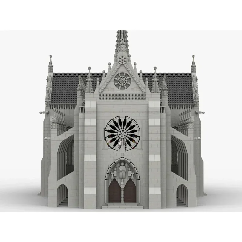 Stadt Street View Moc Bausteine Kathedrale Architektur Technische Ziegel DIY Montage Bau Spielzeug Für Urlaub Geschenke