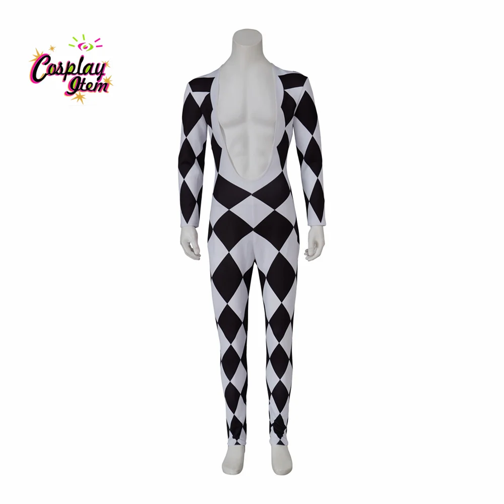 

Freddie Mercury Cosplay Costume Lead Vocals Men's Singer Jumpsuit Stage Performance Bodysuit Carnival Party Costume