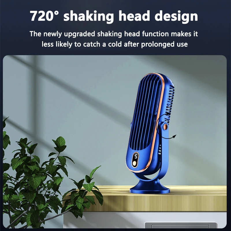 Xiaomi Rechargeable Desk Fan Portable Cooling Electric Fan Small Personal Cooling Fan Quiet Table Fan for Home Office Bedroom