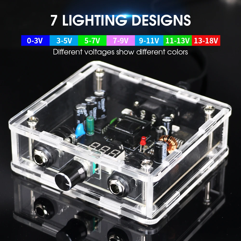 Colorful Light Mini Tattoo Power Supply With Adapter Led Display Tattoo Source For All Coil And Rotary Tattoo Machine Foot Pedal