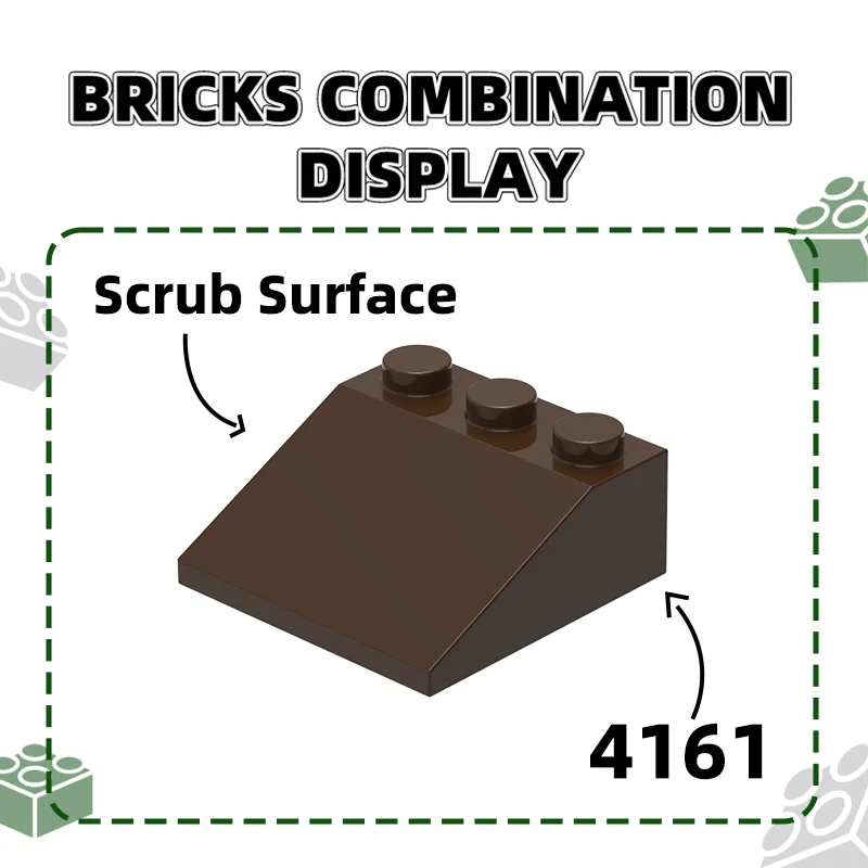 Wange 50 buah/lot 4161 blok bangunan Moc aksesoris konstruksi cocok dengan batu bata mainan anak-anak kotak hadiah