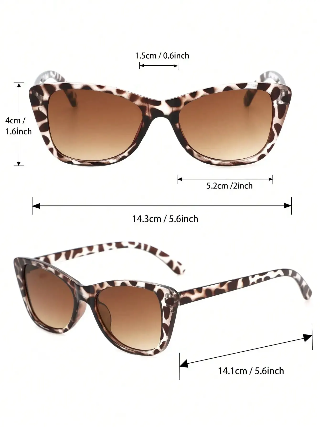 3 PCS Unisex Plastic Cat-eye Shape Fashion Sunglasses For Street Photography And Vacation Trips image 6