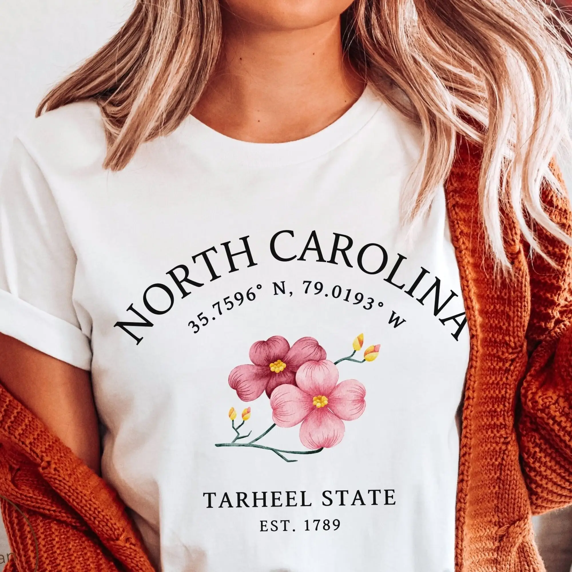 North Carolina Shirt, NC The Tarheel State T-shirt, Unisex