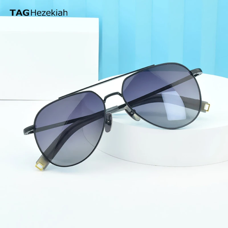 

Fashion glasses Titanium material sunglasses handmade designer sunglasses men's classic oval shape Adjustable nose support 50005