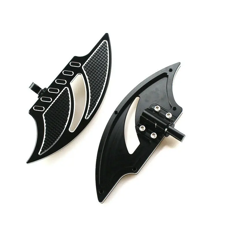 2pcs Motorcycle Floorboards Foot Pegs Floor Board Pedals For Harley Sportster 883 FLST Road Glide FLHR