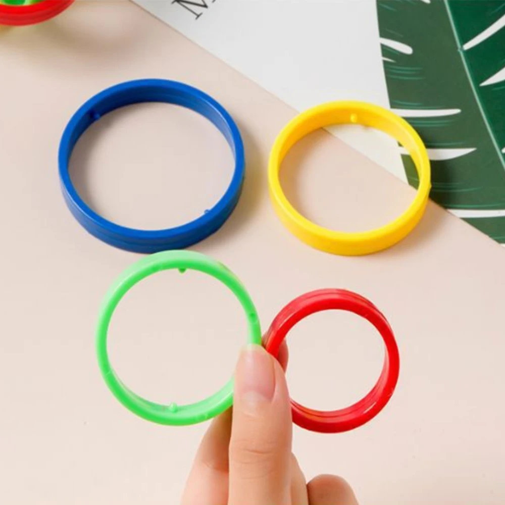 Fun Rainbow Finger Spinner Antistress Toy Stress Relief Fidget Toy For Children Adults Interactive Magic Intelligence Toys