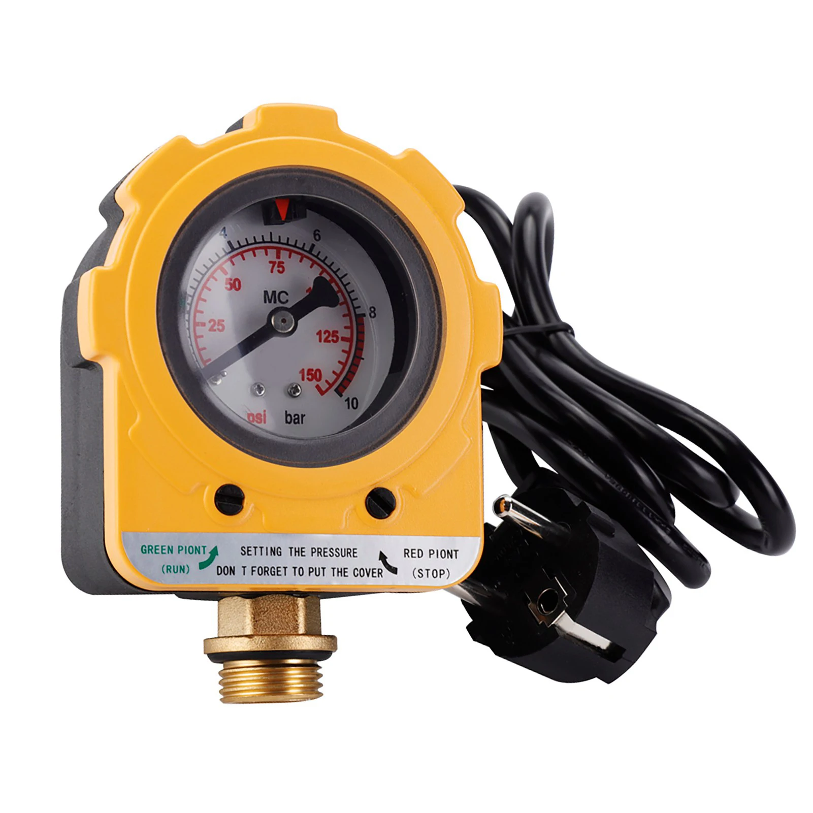 

Переключатель контроля давления для водяного насоса, реле давления, 10-барный блок регулятора давления, электронный переключатель, запасные части для насоса