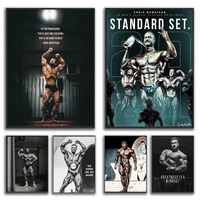 Chris Bumstead Bodybuilder Fitness Motivational Quotes Poster Muscle Man Wall Art Pictures Canvas Painting Home Gym Decor
