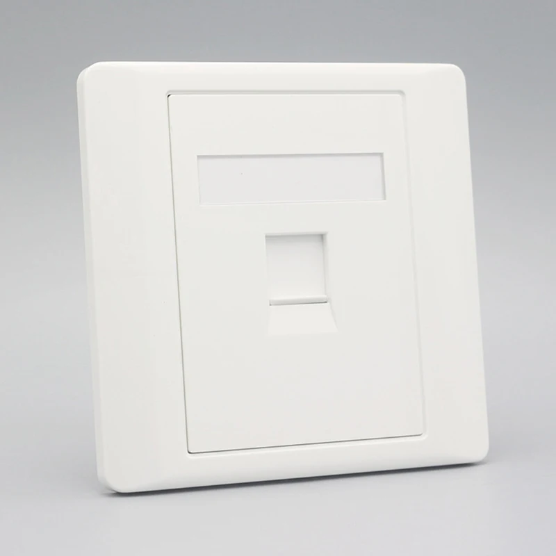 RJ-45 المقبس جدار جبل لوحة 86 نوع شبكة إيثرنت LAN جيجابت RJ45 Cat6 مقبس مخرج كيستون غطاء