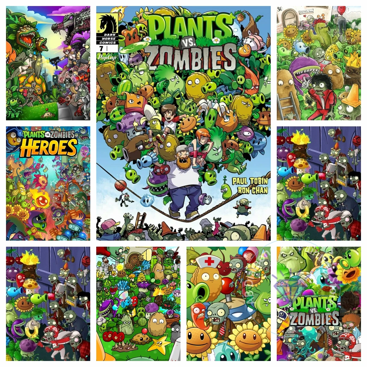 

AB Diamond Painting Kit Game P-Plants-Z-Zombies 5D DIY Diamond Embroidery Cross Stitch Handmade Art Gift Crafts Home Gift
