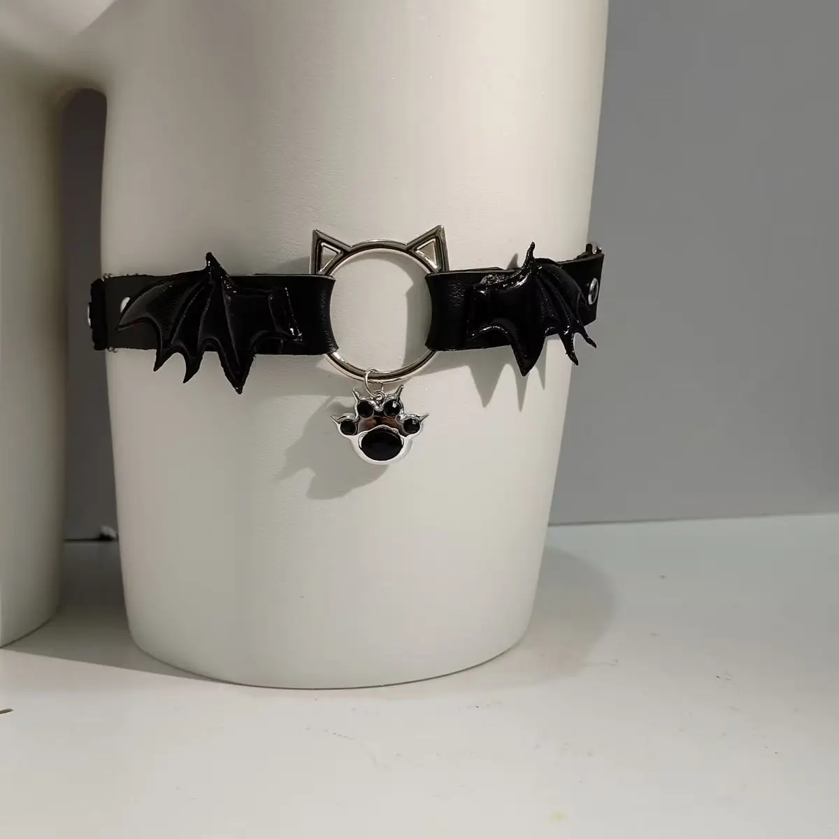 

Готика Лолиты, крылья дьявола, подвески в виде кошачьей лапы, кожаные кольца и ленты, сексуальные украшения для сукультуры для девочек