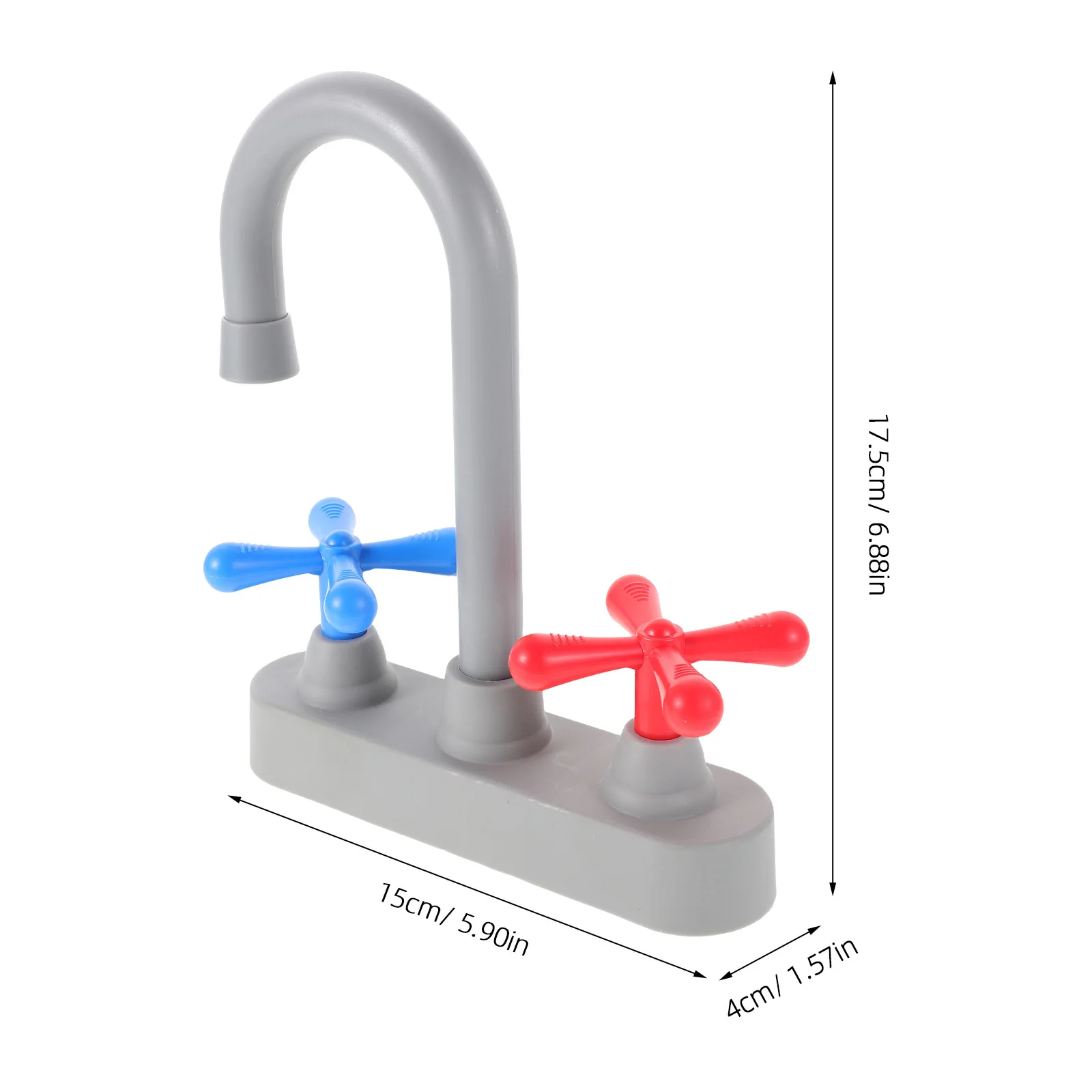 2pcs Kitchen Faucet Toy: Realistic Simulation Sink Faucet For Kids Pretend Safe Lightweight Design, Smooth Edges, Ideal For Play