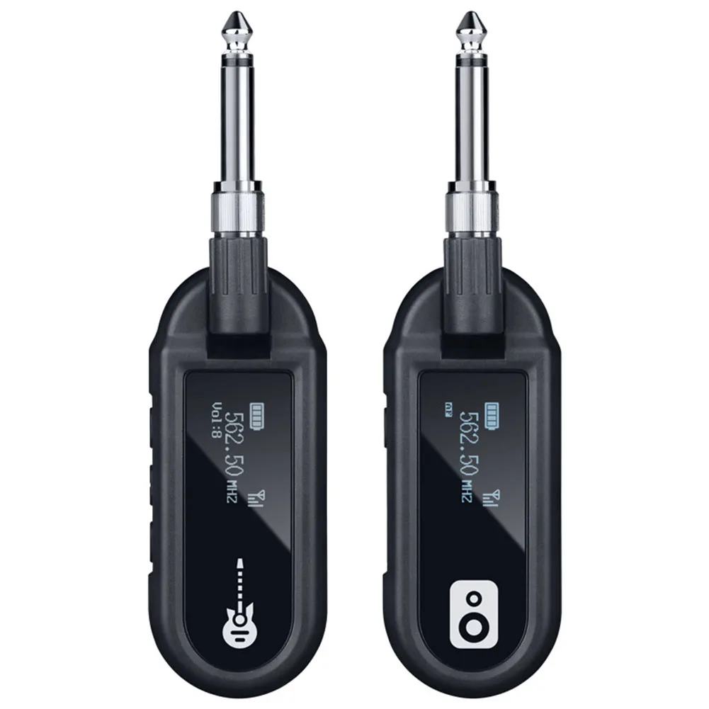 

12*3.3cm Electric Guitar Receiver Guitar Transmitter Built-in Lithium Battery Dual Instrument Compatibility Lightweight And Mini