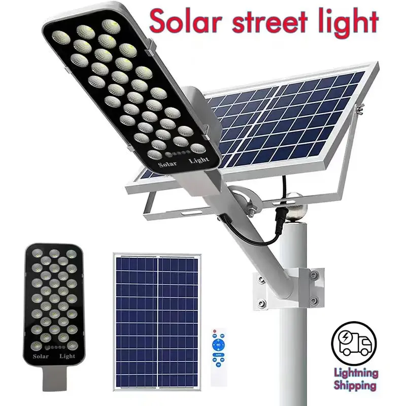 ใหม่ล่าสุดกลางแจ้งที่มีประสิทธิภาพพลังงานแสงอาทิตย์ 6000 mAh SOLAR Street Light สําหรับแสงแดดสวนโรงรถ Terrace House รีโมทคอนโทรล