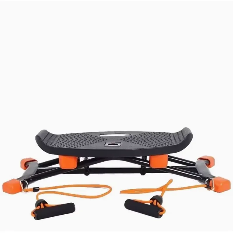 Multifunctional Mini Stepper with Resistance Bands Home Fitness Equipment Leg Trainer Balance Board for Weight Loss Exercise