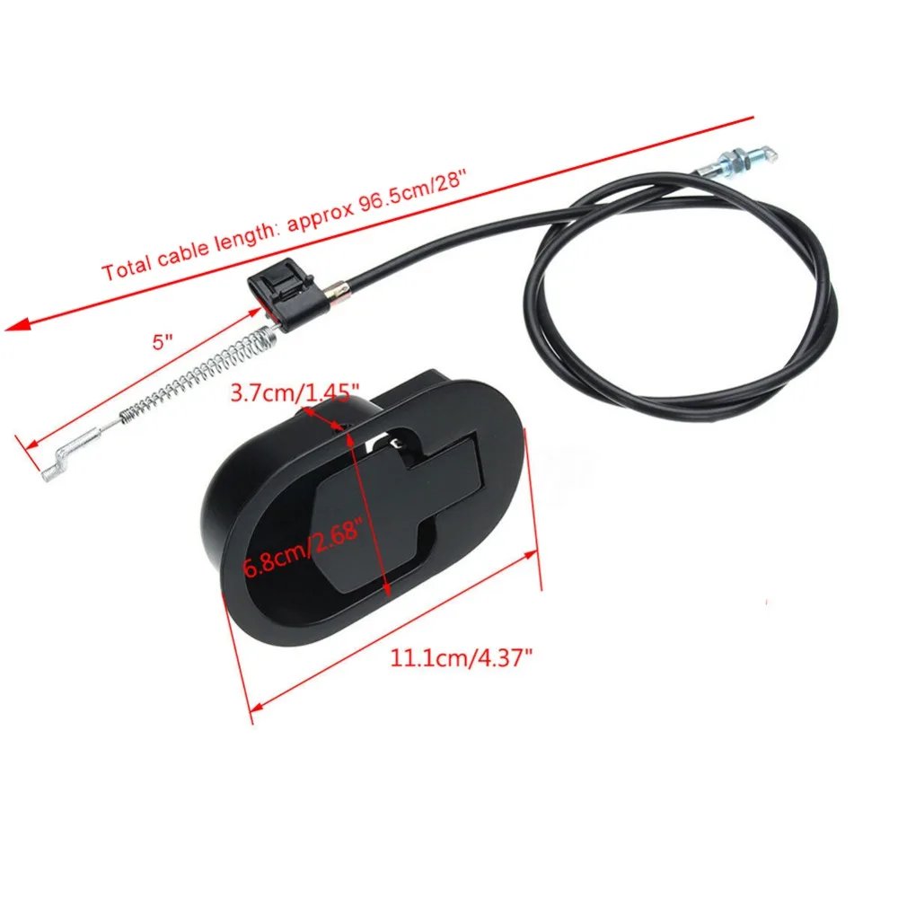 Imagen 7: Cuerpo principal de aleación de zinc, ajustador de sofá, piezas accesorias de aluminio, estructura de resorte incorporada, interruptor de cable, superficie con acabado negro.