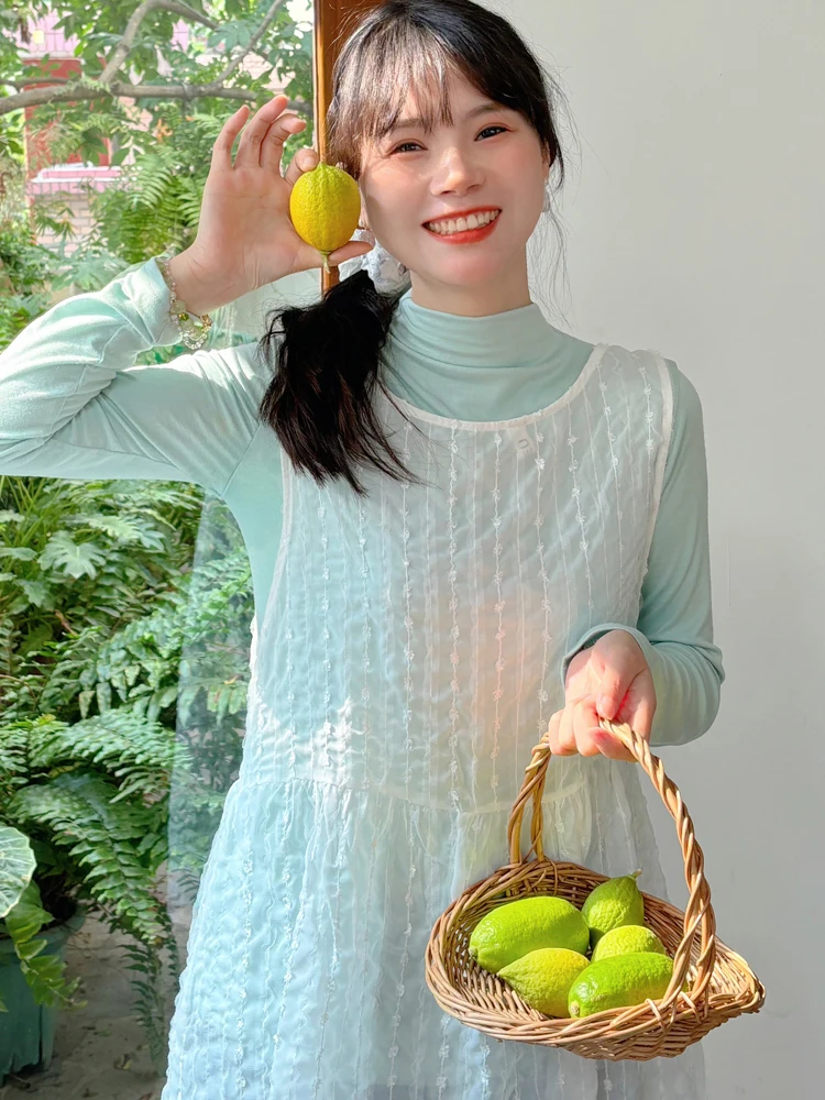 Gilet en dentelle douce Dr pour femmes, Design coréen de printemps, superposition sensuelle, Svel, Super féerique, Long, vent doux