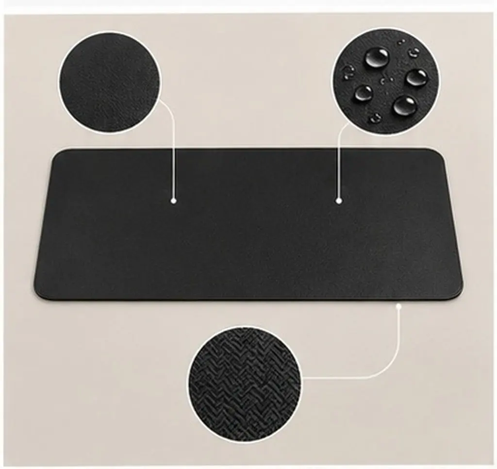 Large Mouse Pad Synthetic Top Layer Non-Slip Rubber Base Waterproof Oil-Proof Desktop Writing Mat Smooth Comfortable